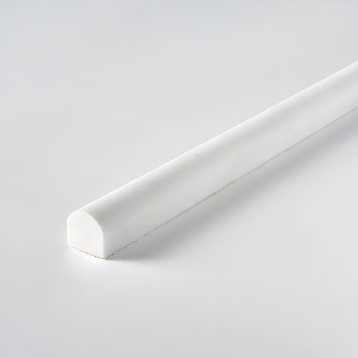 Bianco Dolomite Honed 3/4 X 12 Bullnose Liner-Marble Molding/Trim-American Tile Depot