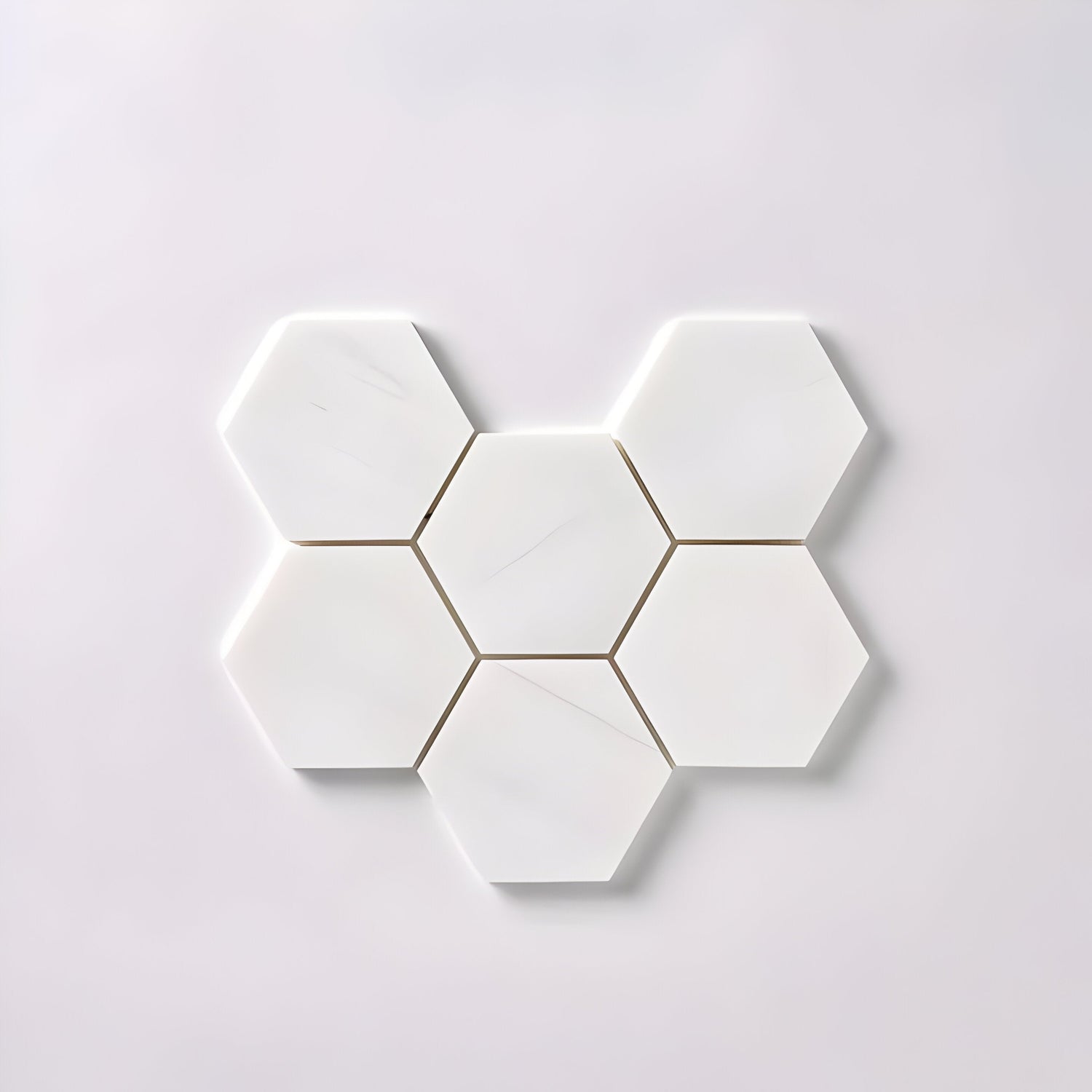 Bianco Dolomite Honed 4" Hexagon Marble Mosaic Tile-Marble Mosaic-American Tile Depot