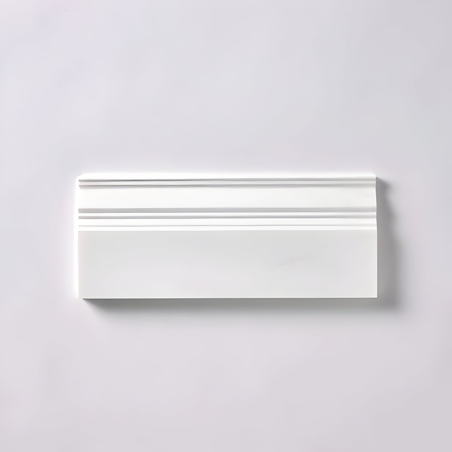 Bianco Dolomite Honed Marble 4 3/4" X 12" Baseboard Trim Molding-Marble Molding/Trim-American Tile Depot