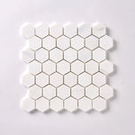 Bianco Dolomite Polished 2" Hexagon Marble Mosaic Tile-Marble Mosaic-American Tile Depot