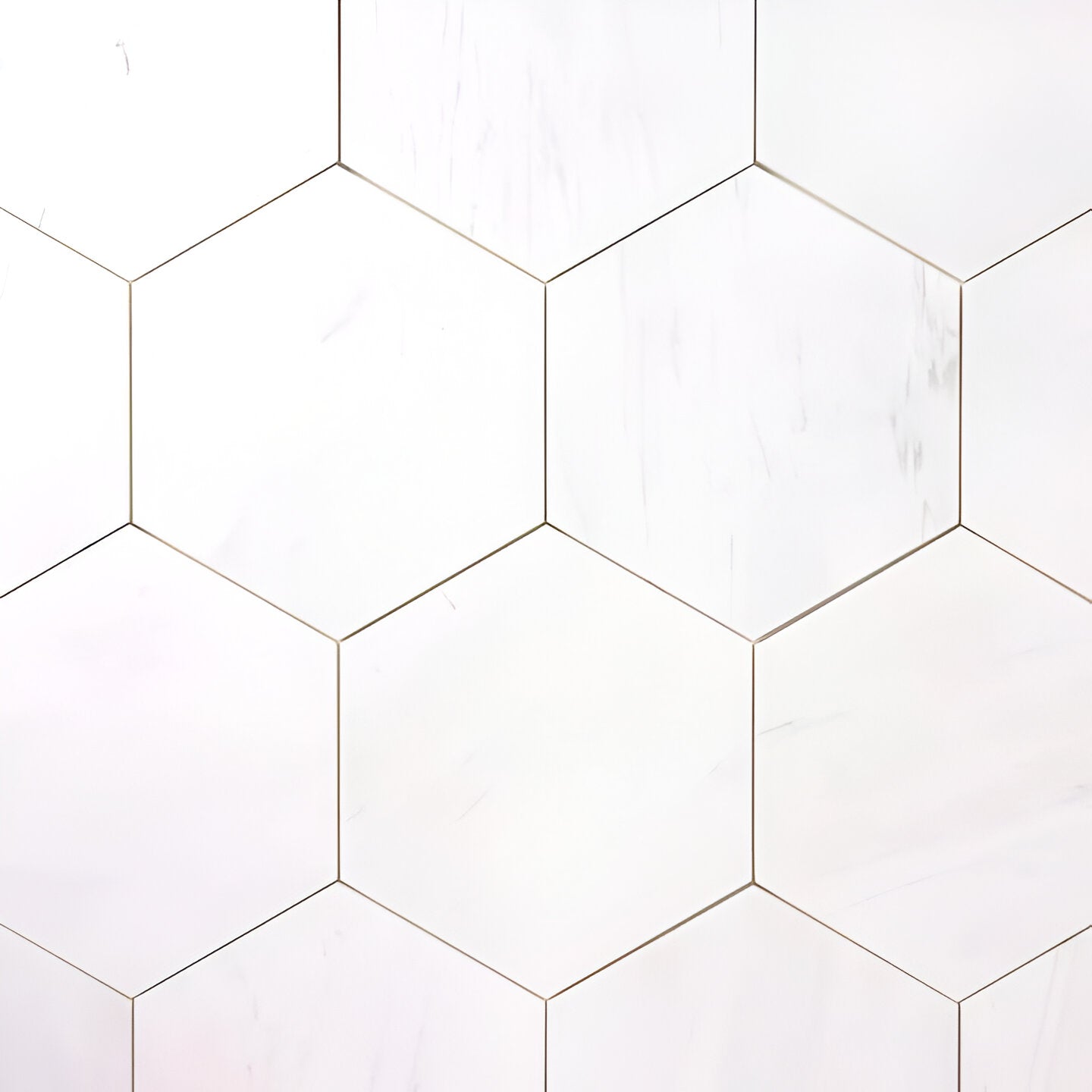 Bianco Dolomite Polished 4" Hexagon Marble Mosaic Tile-Marble Mosaic-American Tile Depot