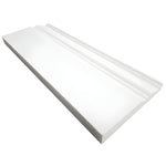 Bianco Dolomite Polished Marble 4 3/4" X 12" Baseboard Trim Molding-Marble Molding/Trim-American Tile Depot