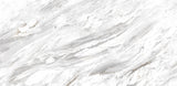 24 X 48 Bianco Carrara Polished Marble Look Porcelain Tile-Porcelain Tile Large Formate-American Tile Depot