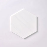 Bianco Dolomite Polished 10" Hexagon Marble Tile