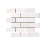 2 X 4 Bianco Dolomite Polished Brick Marble Mosaic Tile