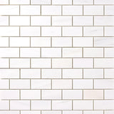 2 X 4 Bianco Dolomite Polished Brick Marble Mosaic Tile