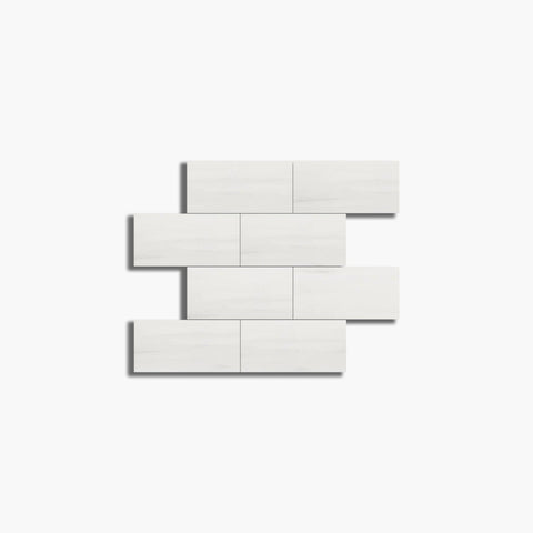 3 X 6 Bianco Dolomite Polished Marble Field Tile