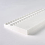 Bianco Dolomite Polished Marble 4 3/4" X 12" Baseboard Trim Molding