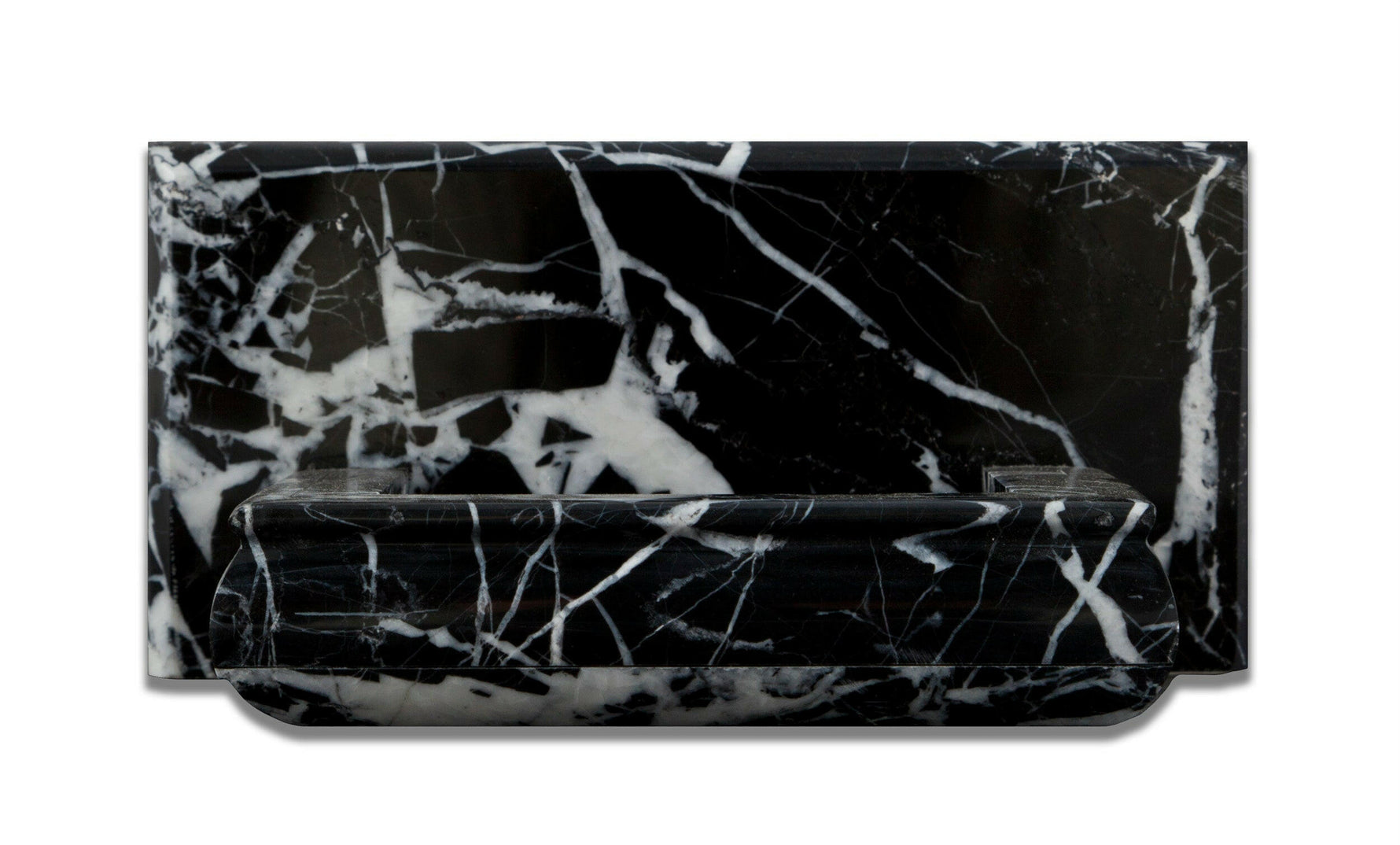 Black Marquina Marble Hand-Made Custom Soap Holder - Soap Dish - Polished-Accessories-American Tile Depot