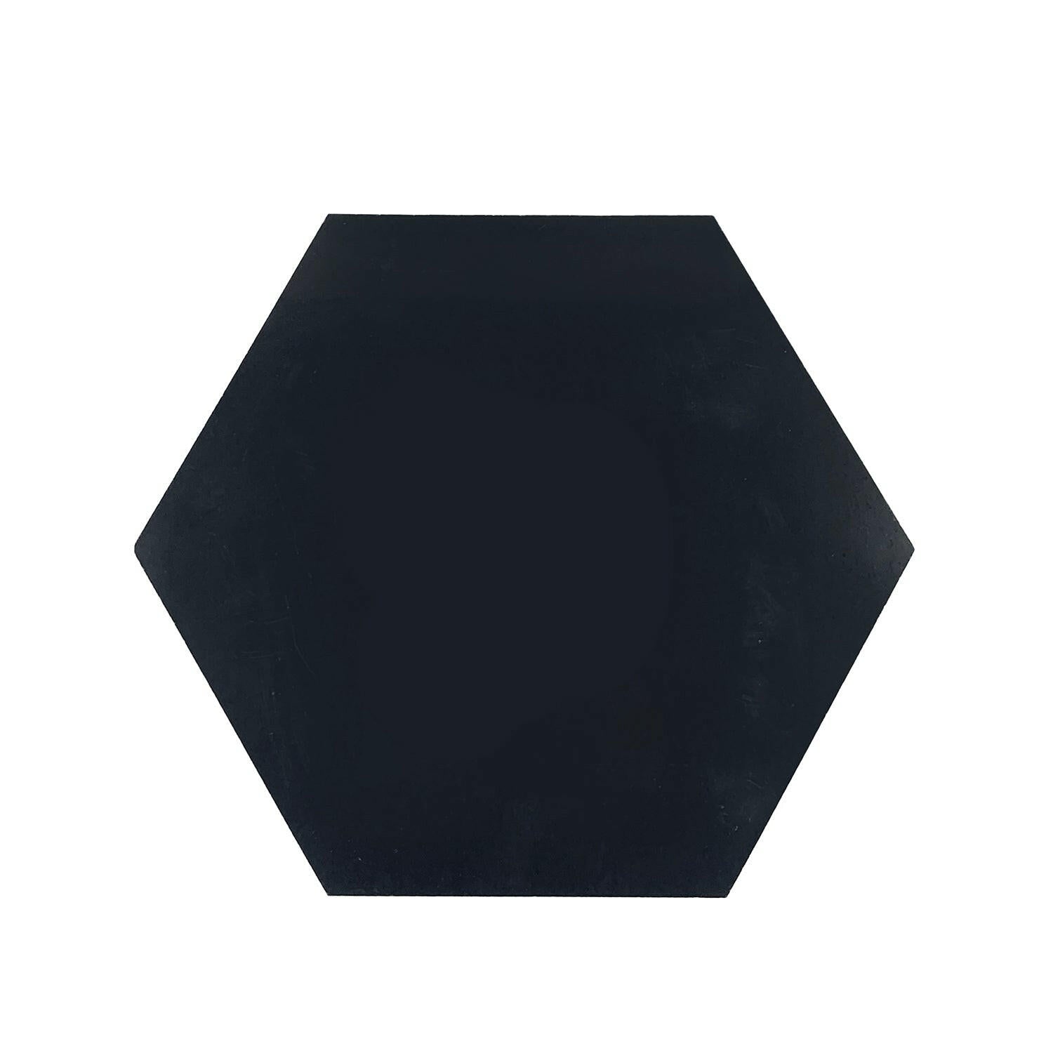 Black Marquina Marble Polished 6" Hexagon Tile-Marble Tile-American Tile Depot