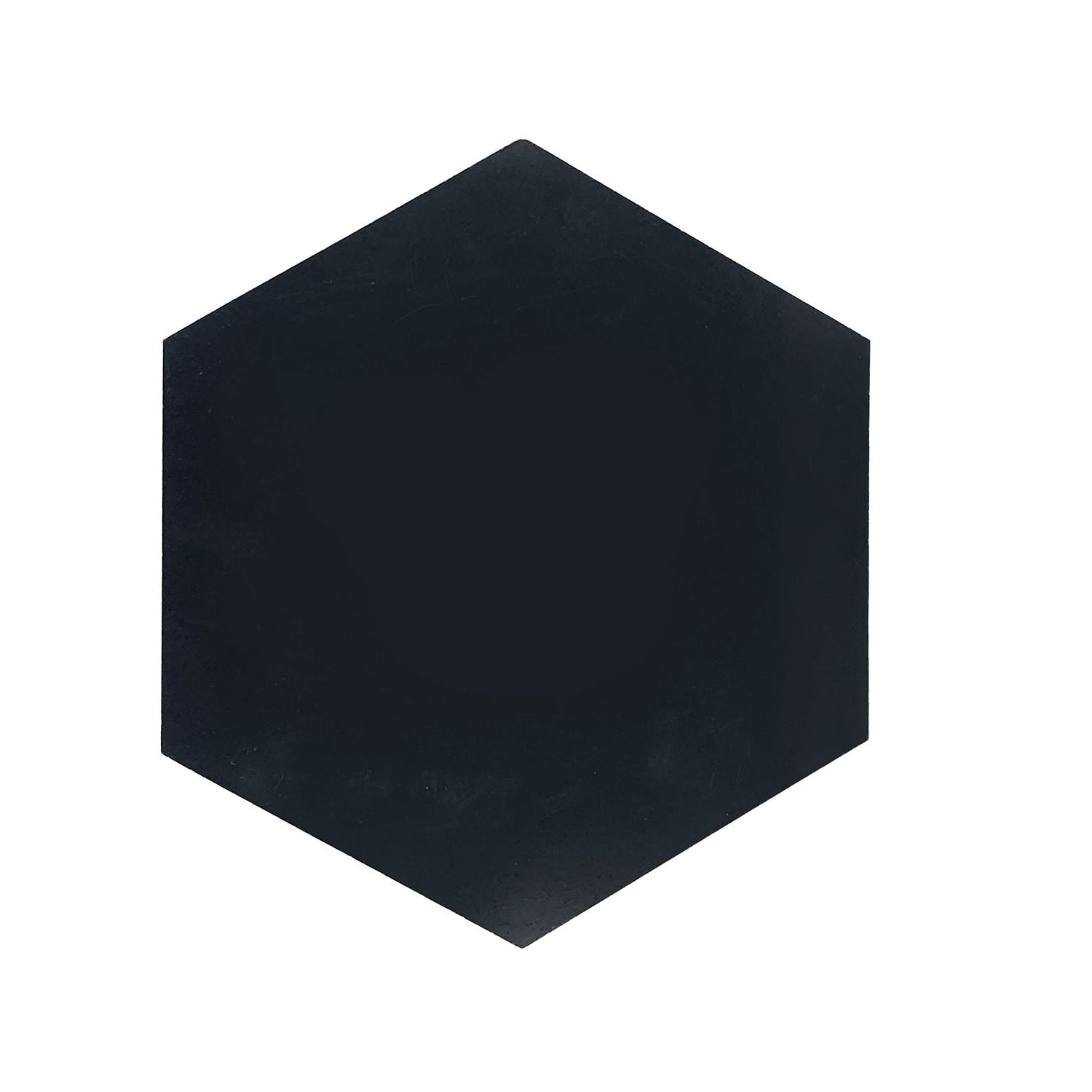 Black Marquina Marble Polished 6" Hexagon Tile-Marble Tile-American Tile Depot