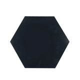 Black Marquina Marble Polished 6" Hexagon Tile