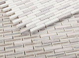 3/8 x 2 Garnet Linear Bridesmaids Mosaic Wall Tile