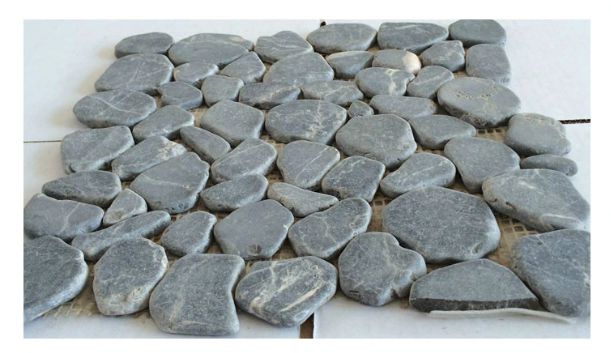 Brook Blue Stone Pebble Marble Mosaic Tile-Marble Mosaic-American Tile Depot