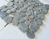Brook Blue Stone Pebble Marble Mosaic Tile