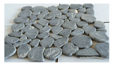 Brook Blue Stone Pebble Marble Mosaic Tile