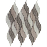 Byzance Grey Wave Mosaic Wall Tile