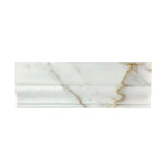 Calacatta Gold Marble 4" Baseboard Trim Molding Polished-Marble Molding/Trim-American Tile Depot