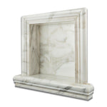 Calacatta Gold Marble Hand-Made Custom Shampoo Niche / Shelf - SMALL - Polished-Accessories-American Tile Depot