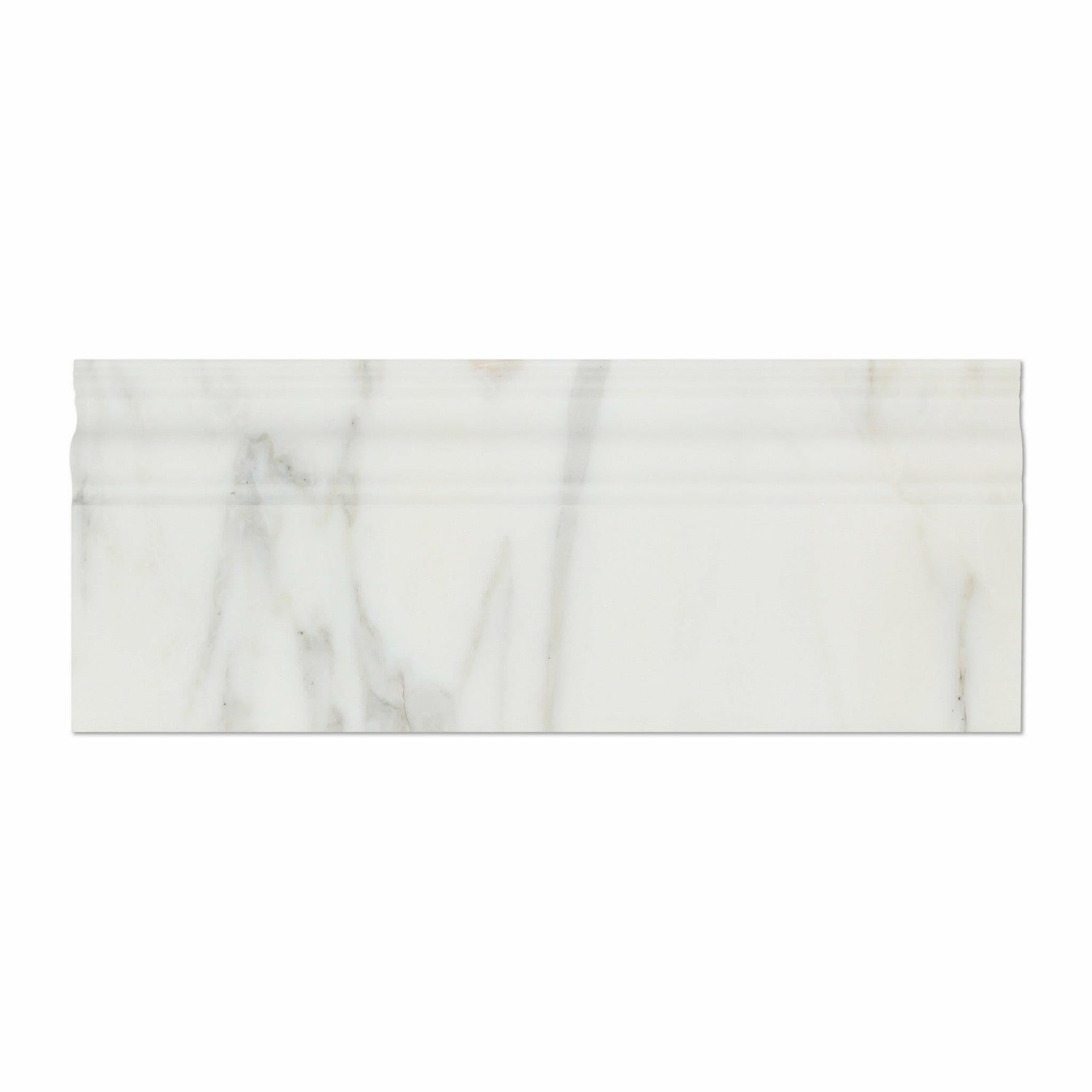 Calacatta Gold Marble Honed Baseboard Trim Molding-Marble Molding/Trim-American Tile Depot