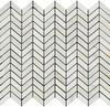 Calacatta Gold Marble Honed Mini Chevron Mosaic Tile-Marble Mosaic-American Tile Depot