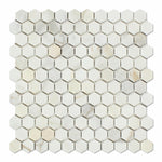 Calacatta Gold Marble Polished 1" Mini Hexagon Mosaic Tile-Marble Mosaic-American Tile Depot