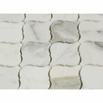 Calacatta Gold Marble Polished Lantern Arabesque Mosaic Tile-Marble Mosaic-American Tile Depot