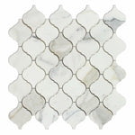 Calacatta Gold Marble Polished Lantern Arabesque Mosaic Tile-Marble Mosaic-American Tile Depot