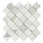 Calacatta Gold Marble Polished Lantern Arabesque Mosaic Tile-Marble Mosaic-American Tile Depot