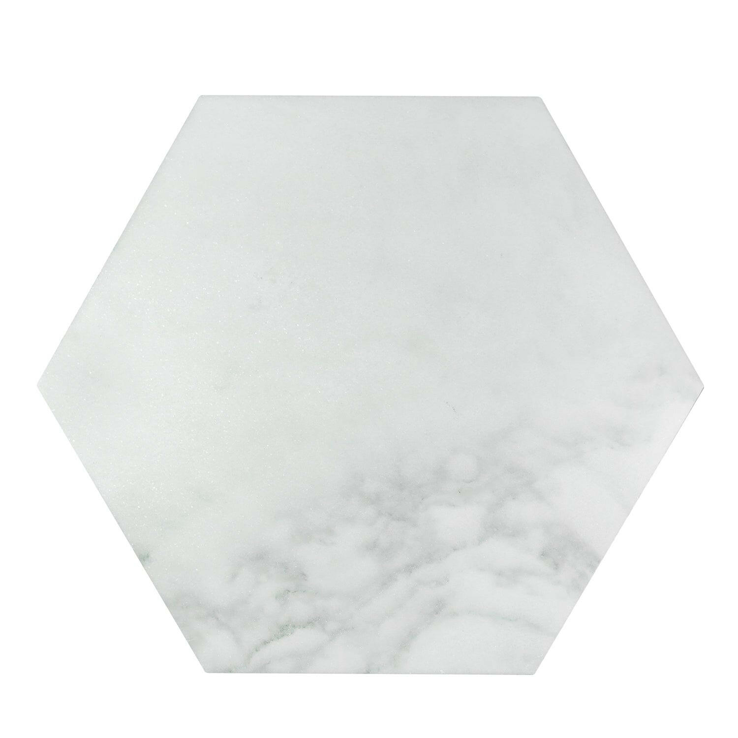 Calacatta Oliva Honed 10" Hexagon Marble Tile-Marble Mosaic-American Tile Depot