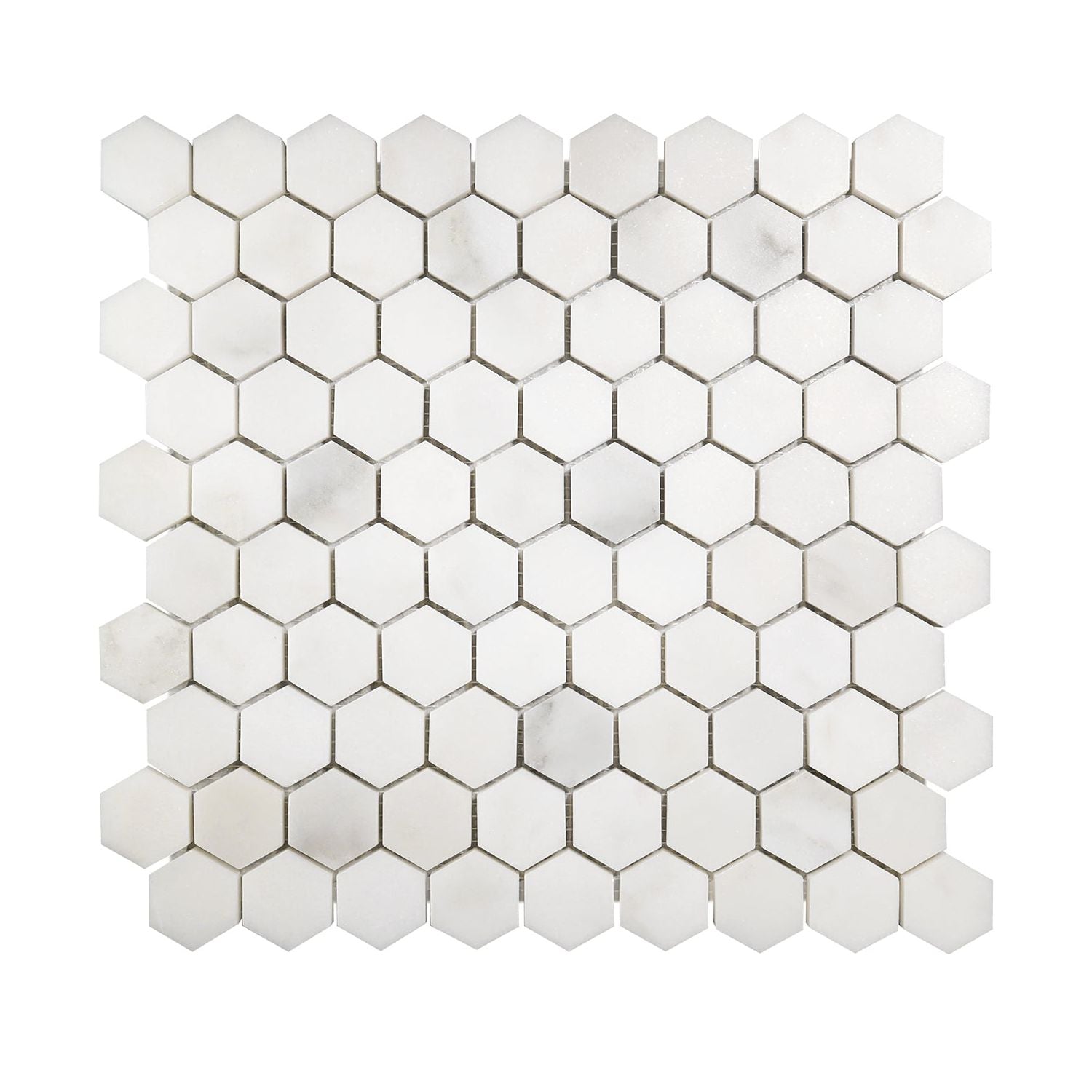 Calacatta Oliva Marble Honed 1" Mini Hexagon Mosaic Tile-Marble Mosaic-American Tile Depot