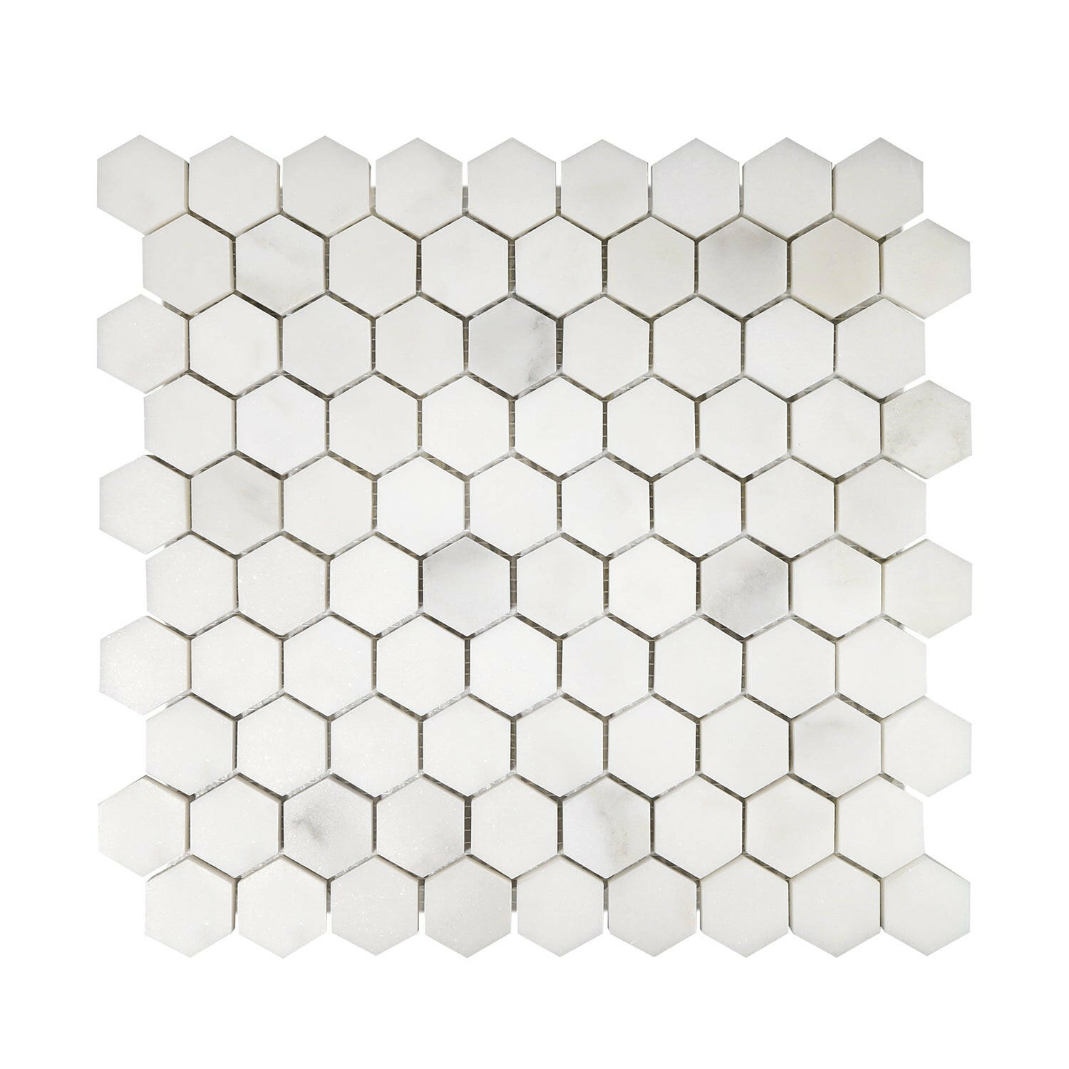 Calacatta Oliva Marble Honed 1" Mini Hexagon Mosaic Tile-Marble Mosaic-American Tile Depot