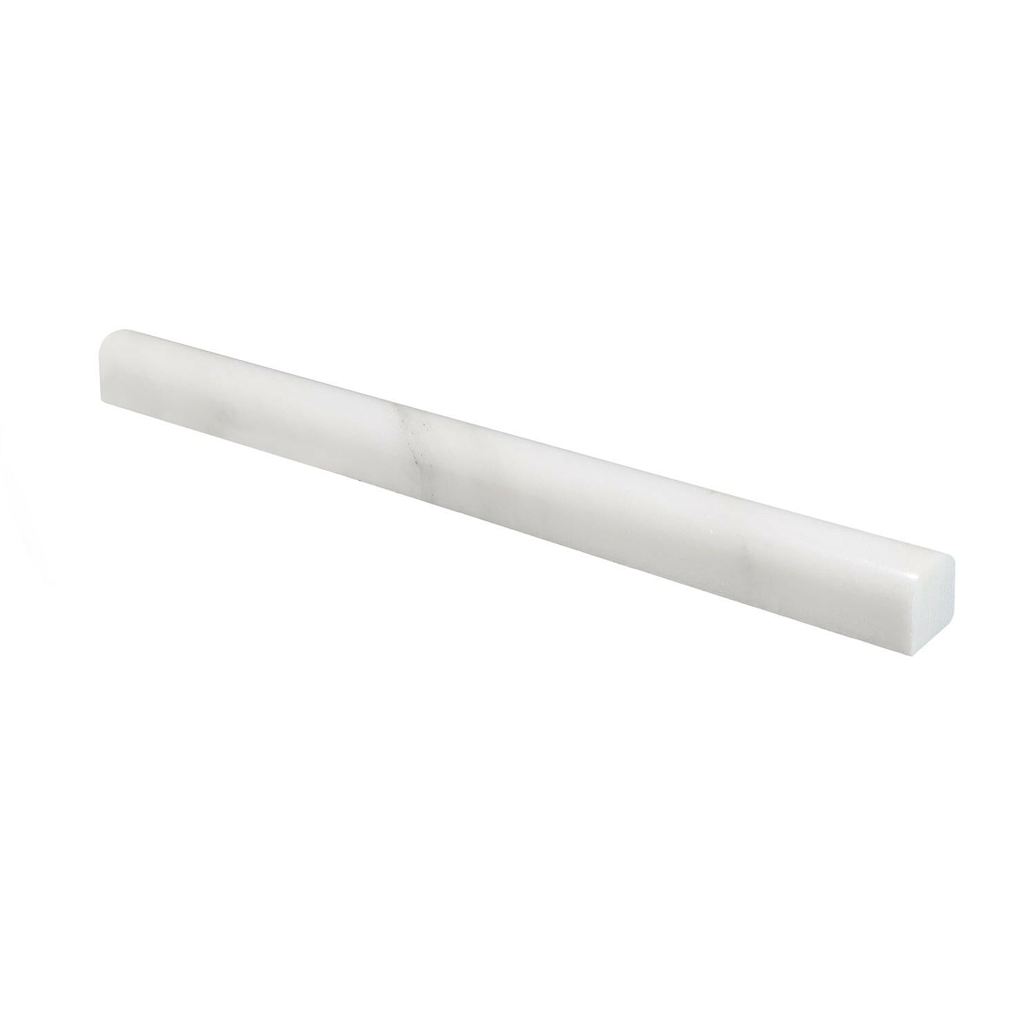 Calacatta Oliva Marble Honed 3/4 X 12 Bullnose Liner-Marble Molding/Trim-American Tile Depot