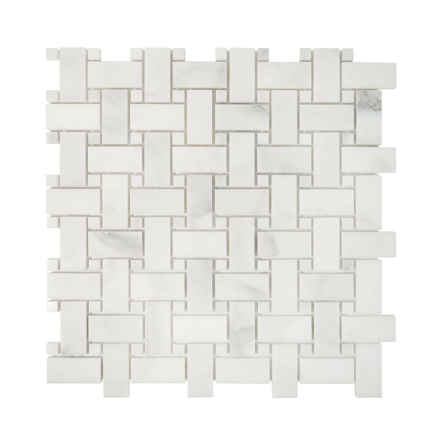 Calacatta Oliva Marble Honed Basketweave Mosaic Tile-Marble Mosaic-American Tile Depot