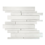 Calacatta Oliva Marble Honed Random Strip Diamond Mosaic Tile-Marble Mosaic-American Tile Depot