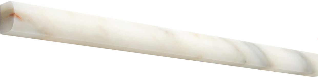 Calacatta Oliva Marble Polished 5/8 X 12 Pencil Liner-Marble Molding/Trim-American Tile Depot