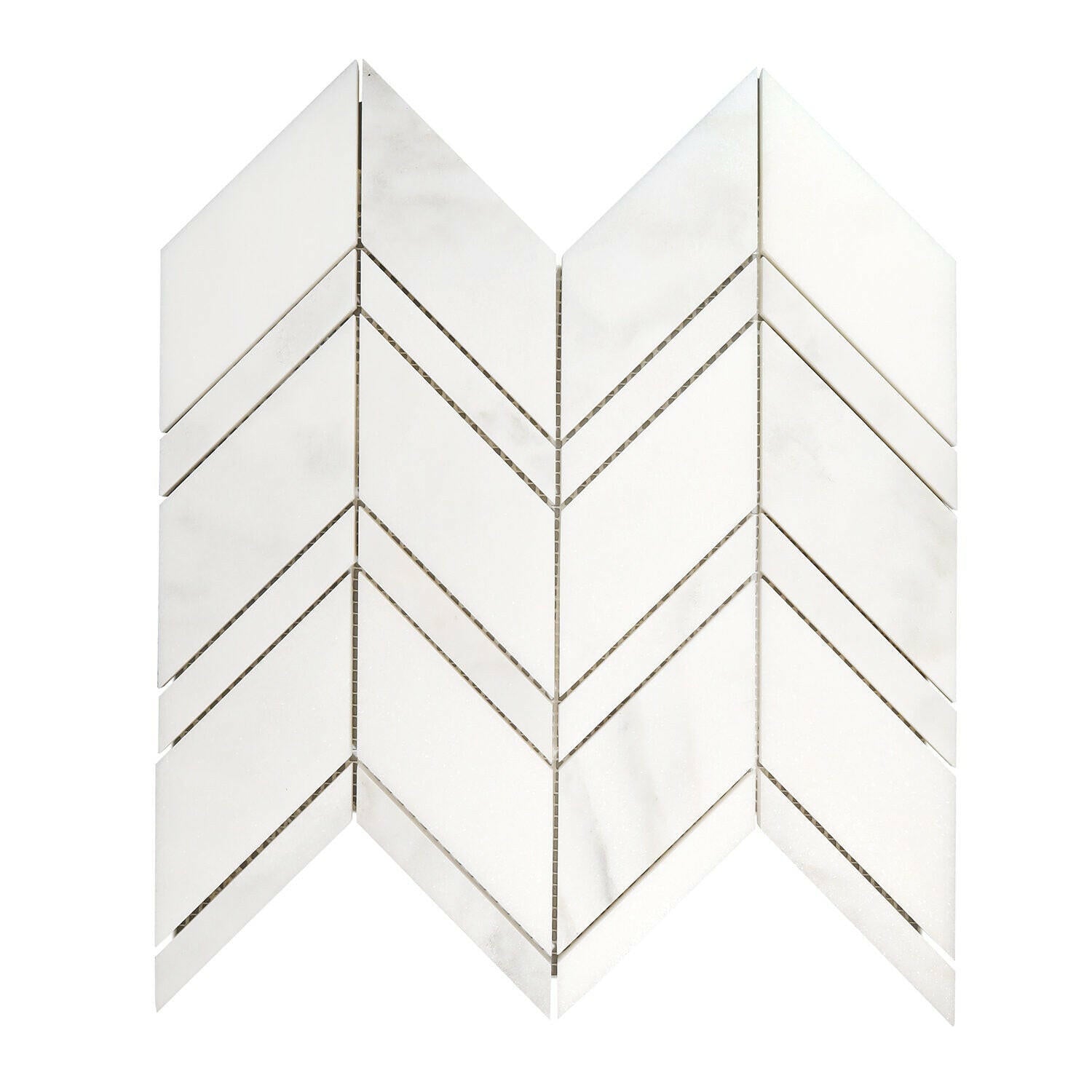 Calacatta Oliva Marble Polished Chevron Mosaic Tile-Marble Mosaic-American Tile Depot