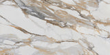 24 X 48 Calacatta Bold Satin Matte Marble Look Porcelain Tile