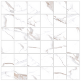 2 X 2 Calacatta Bronze Square Matte Porcelain Mosaic Tile