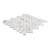 1 X 2 Calacatta Oliva Marble Honed Herringbone Mosaic Tile