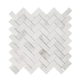 1 X 2 Calacatta Oliva Marble Honed Herringbone Mosaic Tile