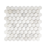 Calacatta Oliva Marble Honed 1" Mini Hexagon Mosaic Tile