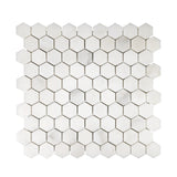 Calacatta Oliva Marble Honed 1" Mini Hexagon Mosaic Tile