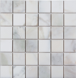 2 X 2 Calacatta Oliva Marble Polished Mosaic Tile