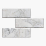 4 X 12 Calacatta Oliva Marble Polished & Beveled Field Tile