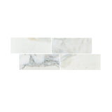 4 X 12 Calacatta Oliva Marble Honed Field Tile