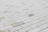 5/8 X 1 1/4 Calacatta Oliva Marble Polished Mini-Brick Mosaic Tile