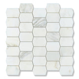 Calacatta Oliva Marble Polished Picket Mosaic Tile