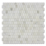 Calacatta Oliva Marble Honed Picket Mosaic Tile