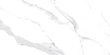 24 X 48 Calacatta White Polished Marble Look Porcelain Tile